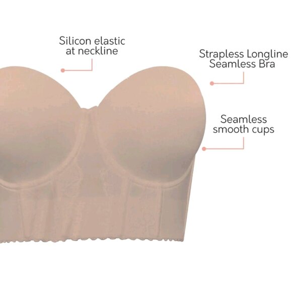 NEW PARFAIT 40G Elissa P50116 Women's Full Bust and Full Figure Strapless Bra - Picture 6 of 10